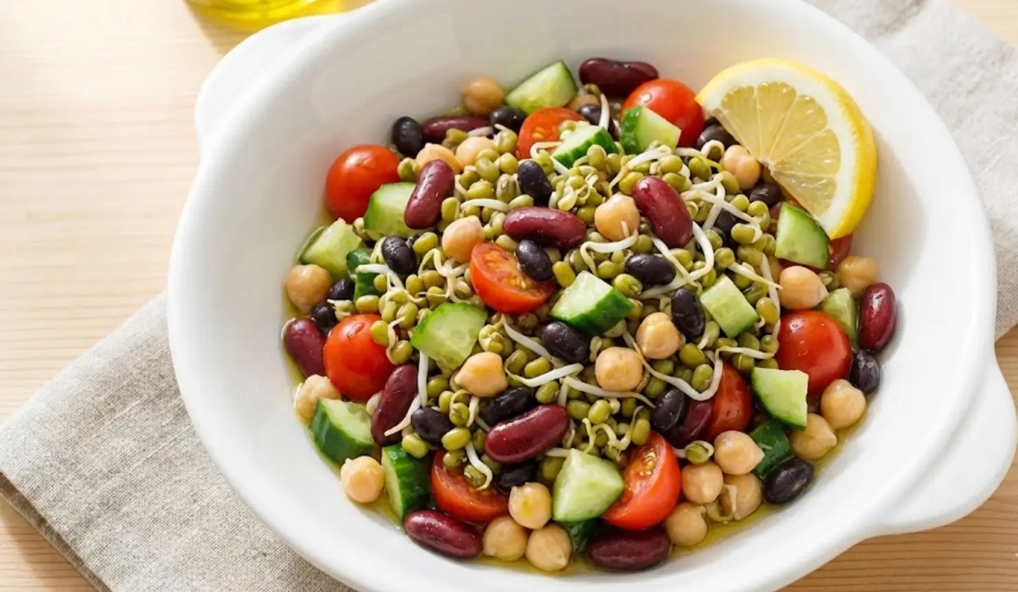 Sprouted Moong Salad Bowl